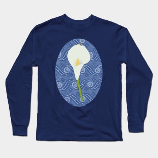 Shweshwe Calla Lily Long Sleeve T-Shirt